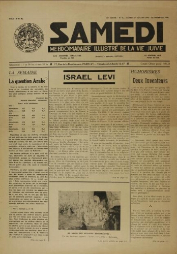 Samedi N°23 ( 01 juillet 1939 )